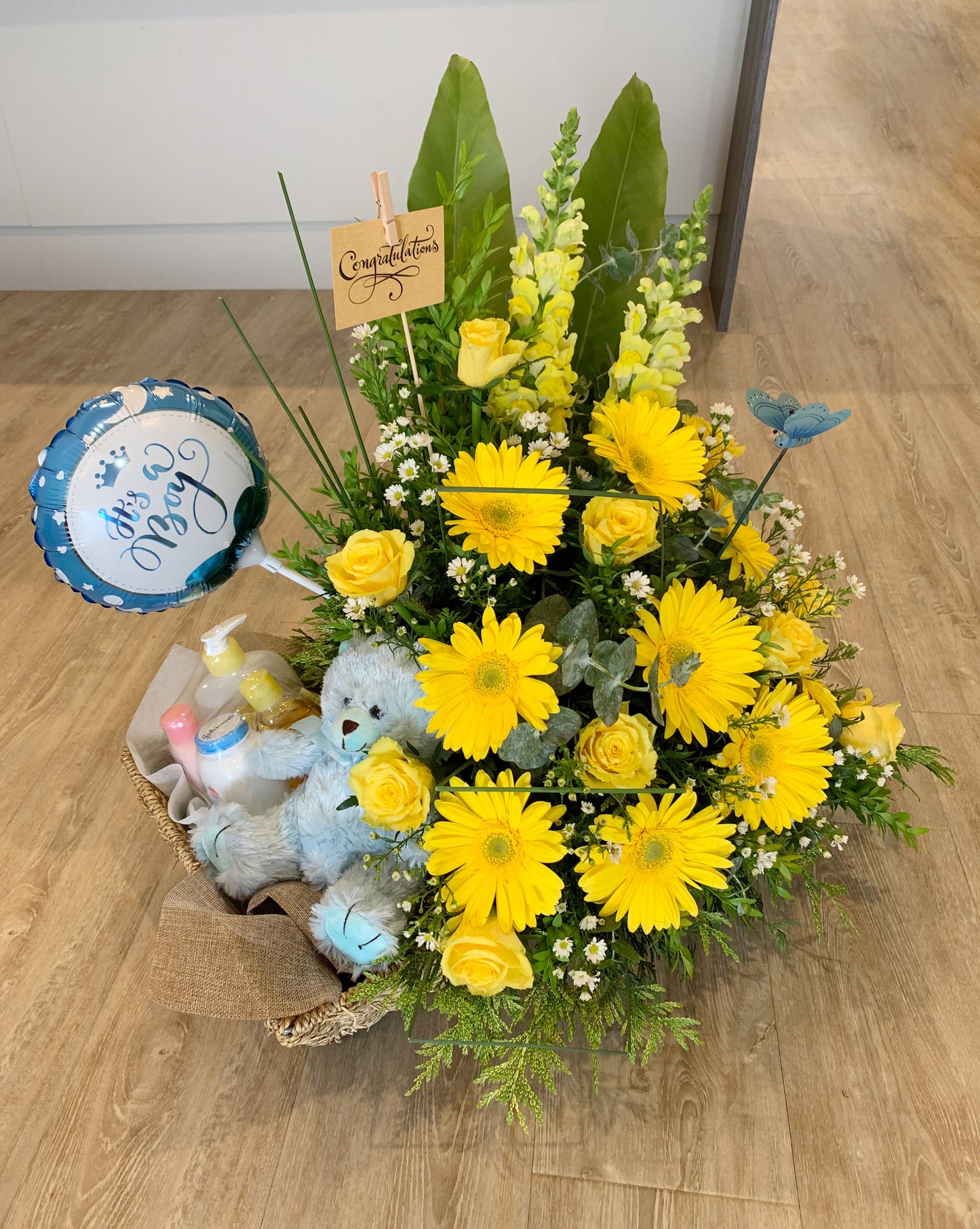 Joyful Baby Hamper - Yellow