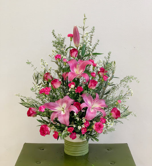 Beautiful Lilies in Vase